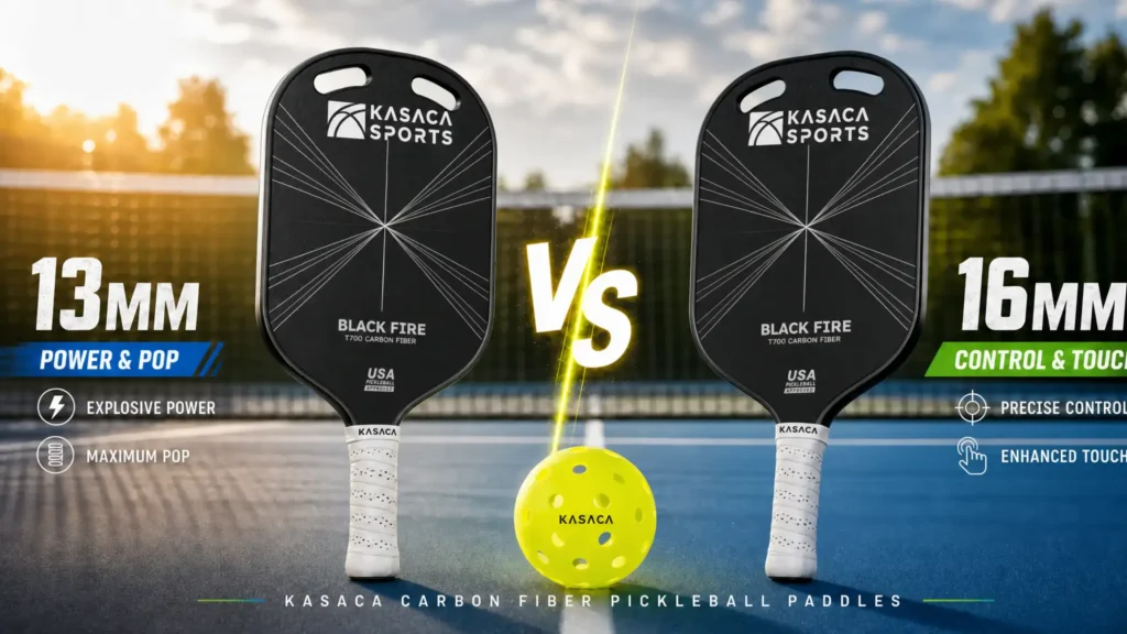 kasaca 16mm vs 13mm pickleball paddle core thickness comparison post